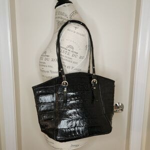 70s Crocodile Leather Tote Purse